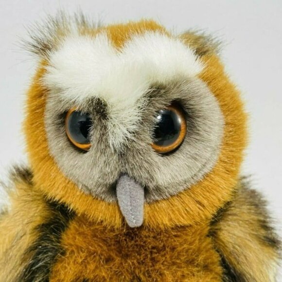 Aurora Night Owl Hooter Plush Toy Doll Standing Realistic Brown Halloween Cuddle - Picture 7 of 12